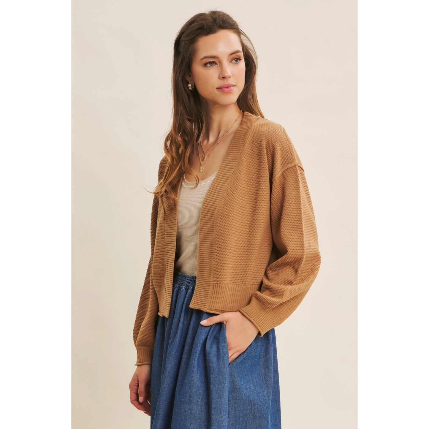 Waffle Cardigan