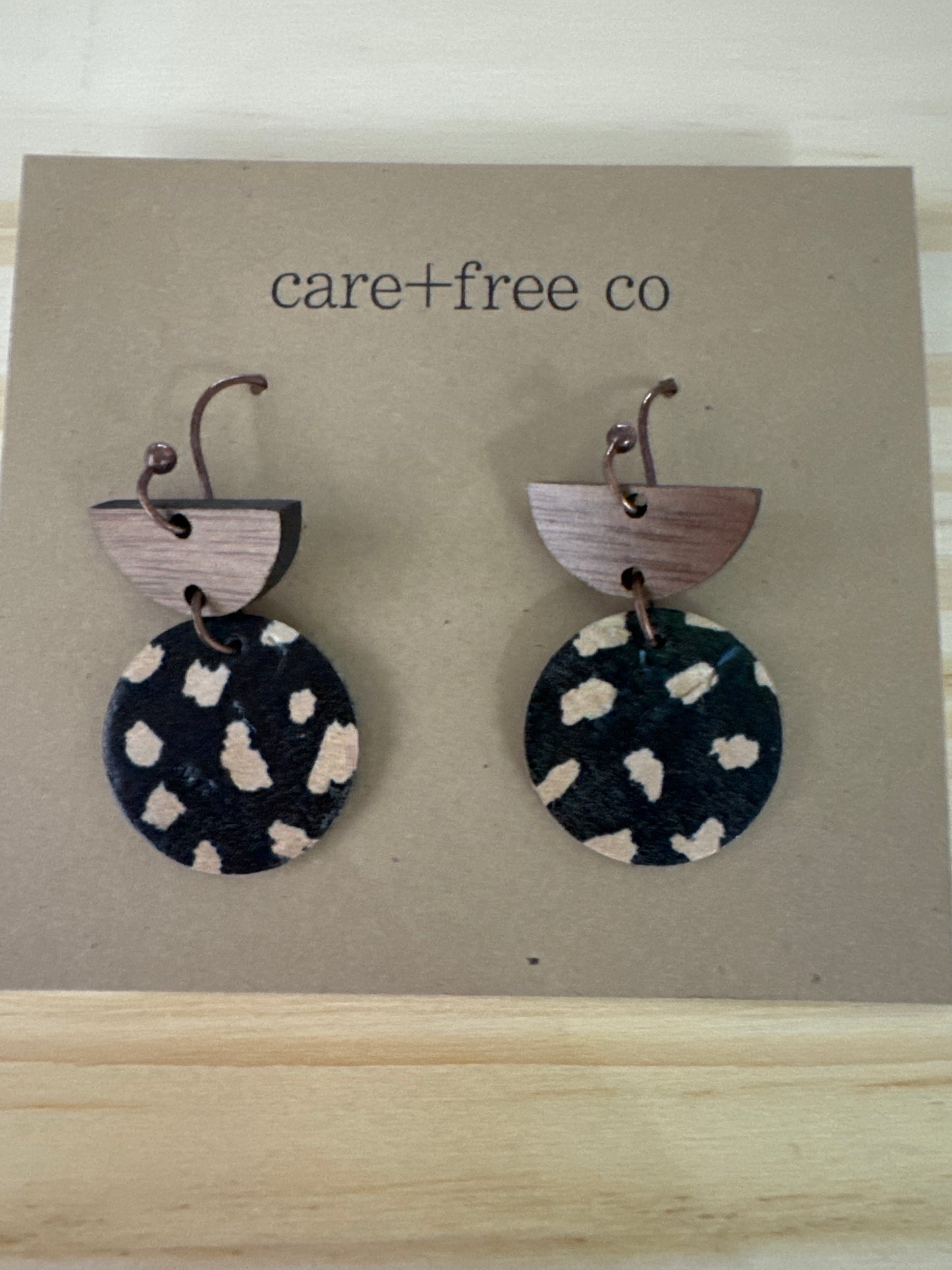 Half Moon + Full Moon Earrings by Care Free Co
