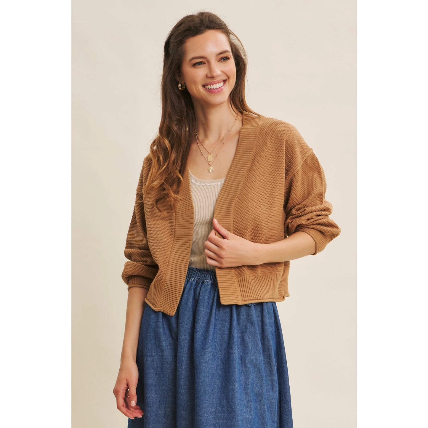 Waffle Cardigan