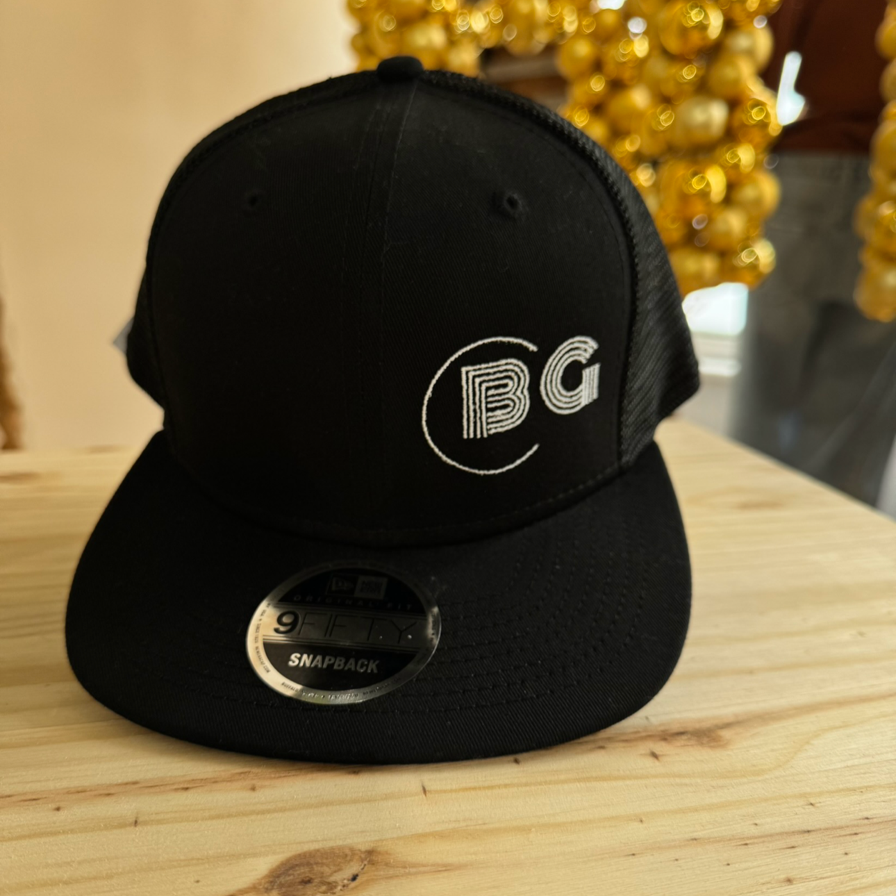 Buckin Goods Black Hat with White Logo