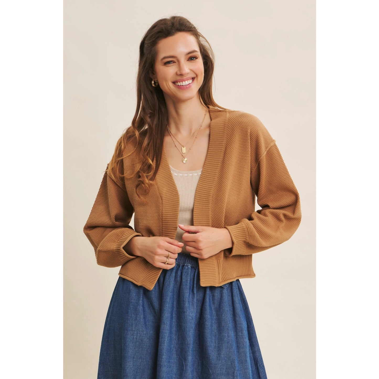 Waffle Cardigan