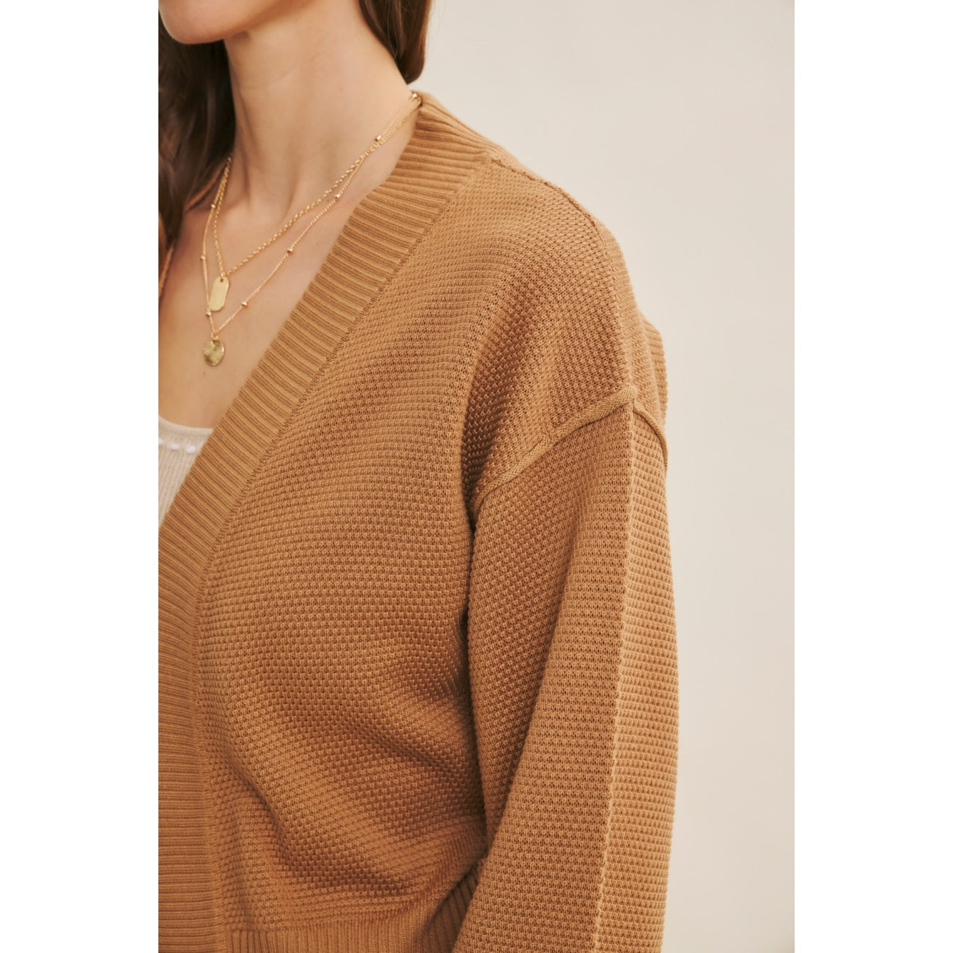 Waffle Cardigan