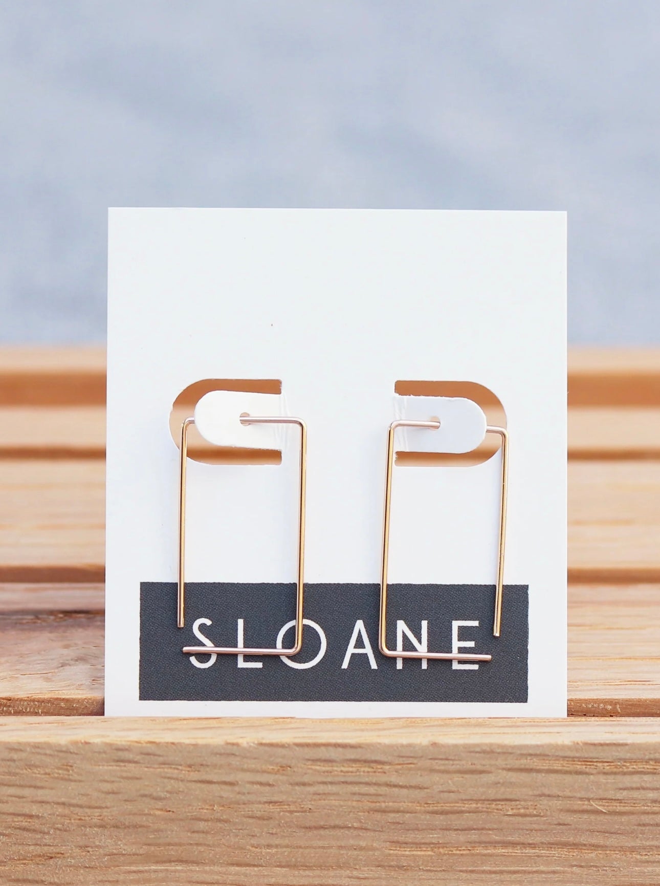 Rectangle Hoops 14k Gold Filled