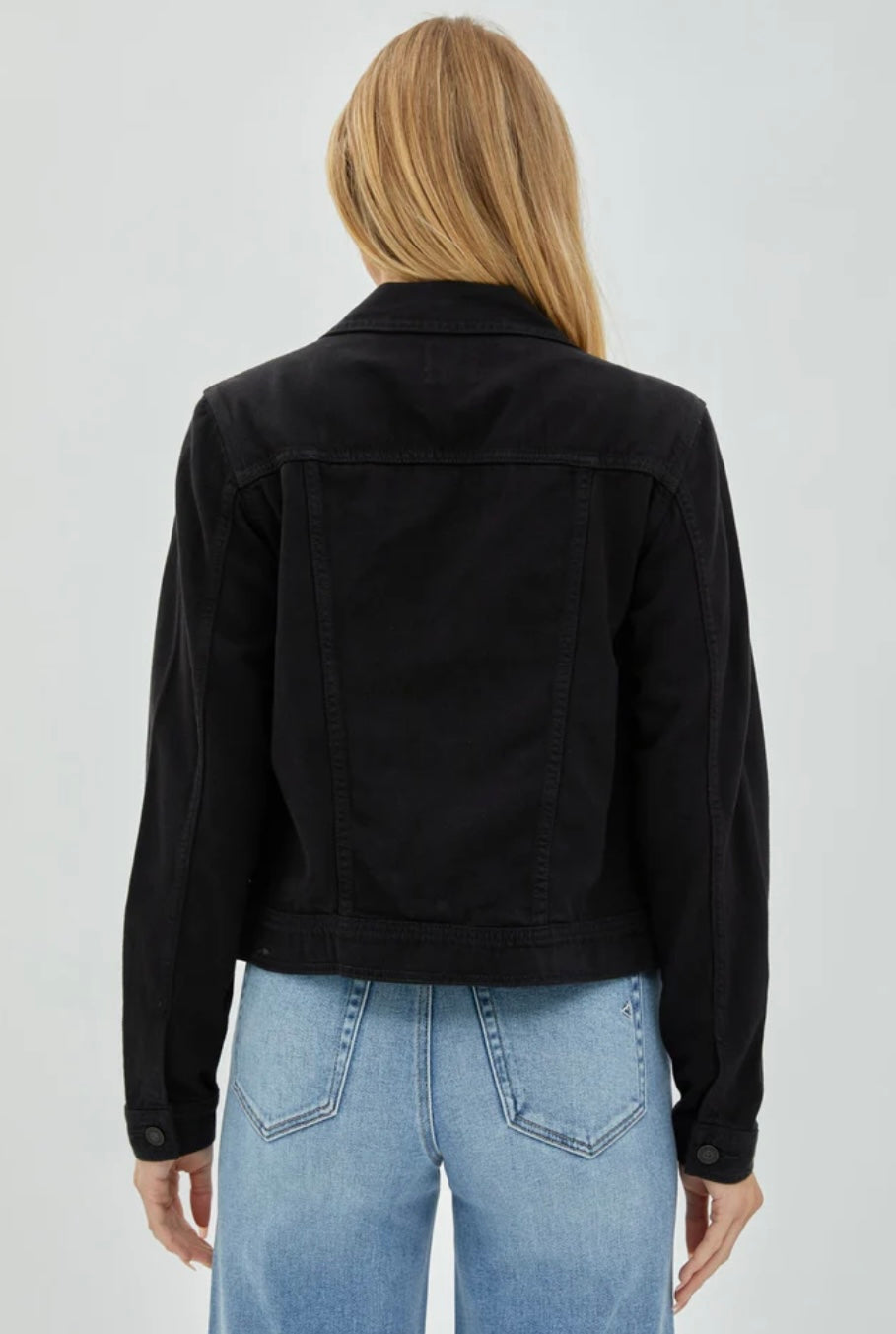 Dakota Cropped Jacket in Black