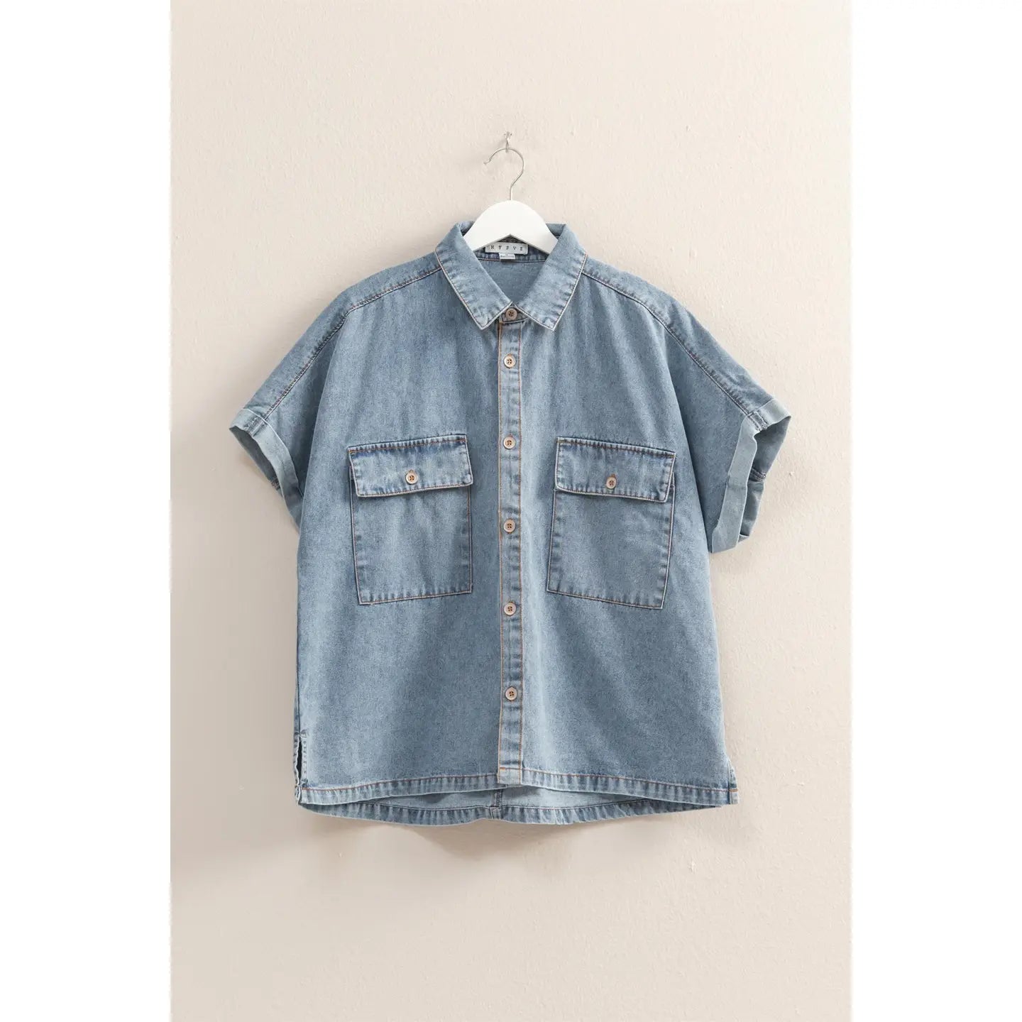 Oversized Denim Cover Up