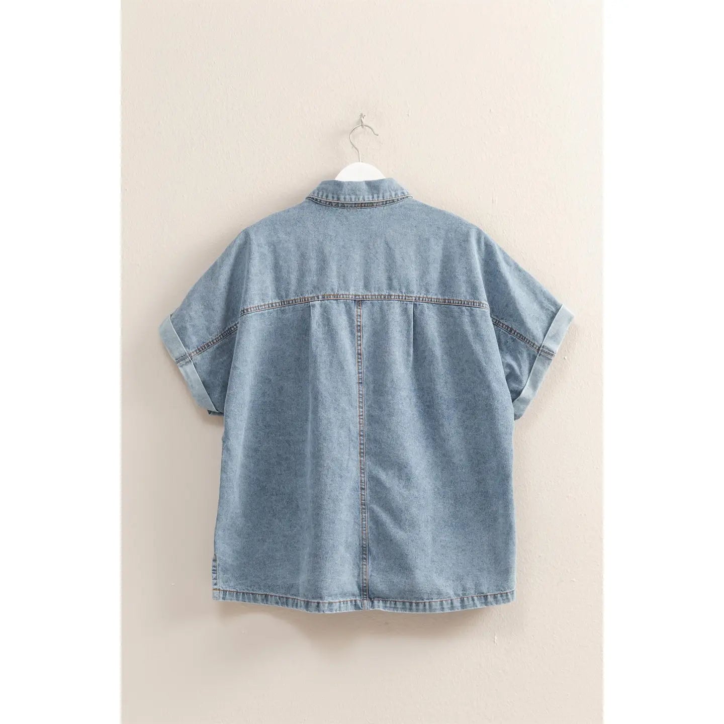 Oversized Denim Cover Up