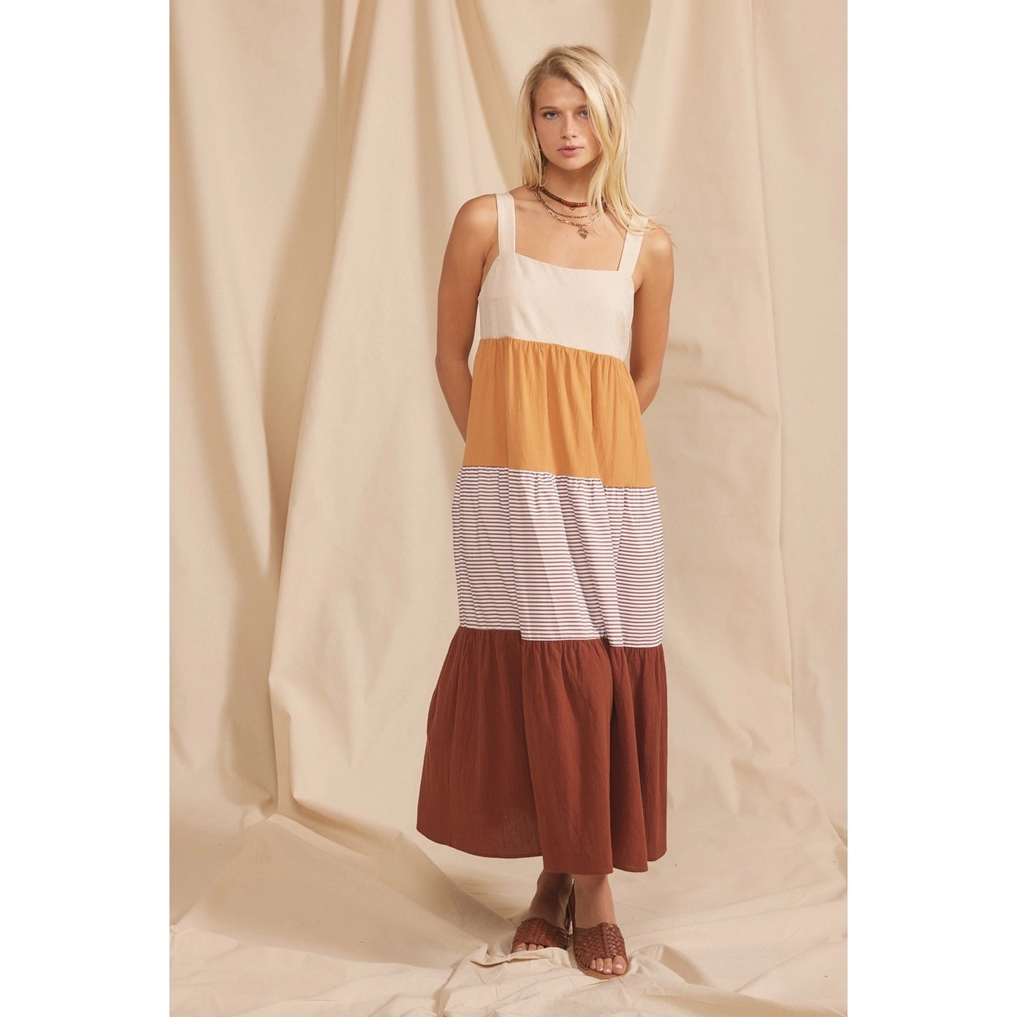 Sierra Striped Midi Dress