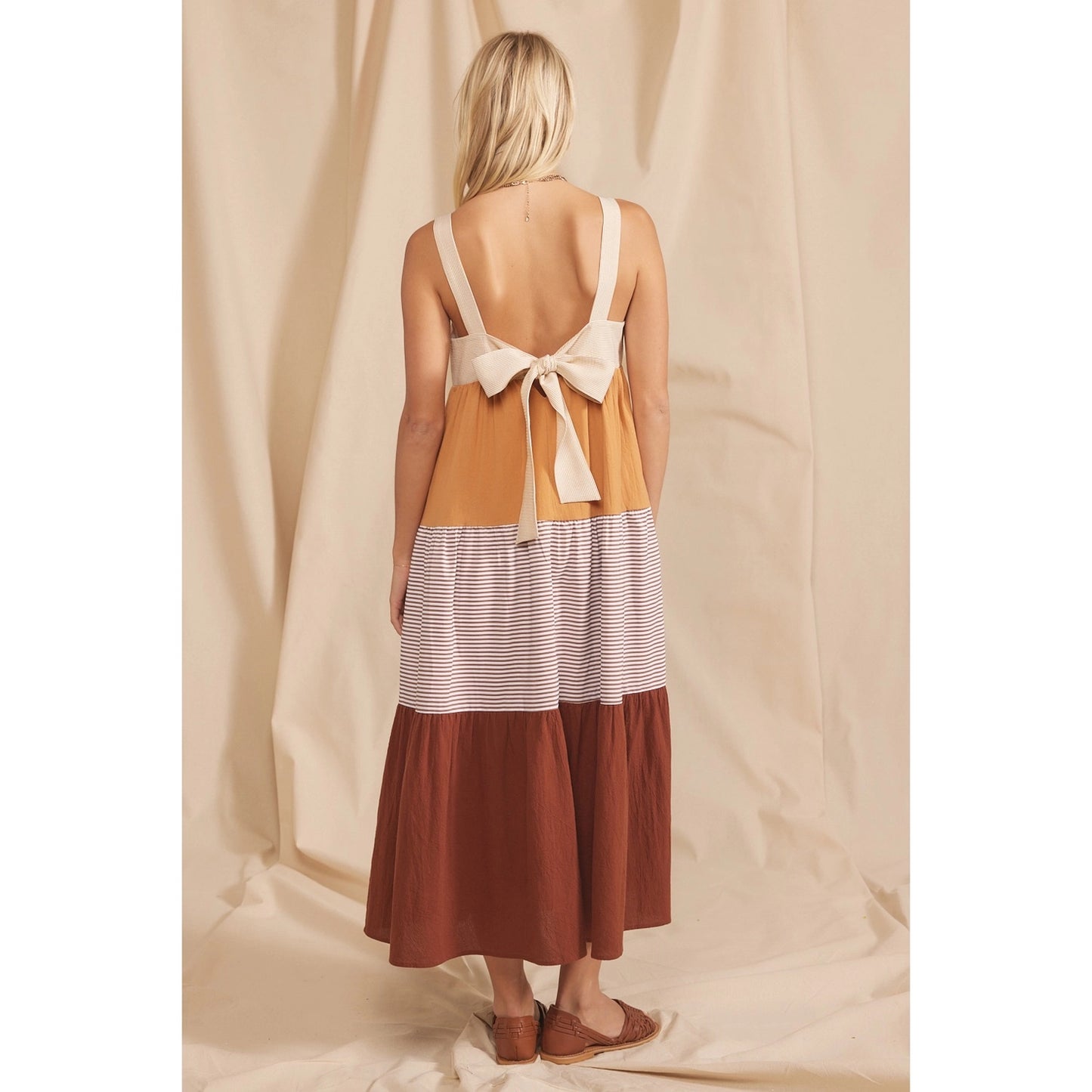 Sierra Striped Midi Dress