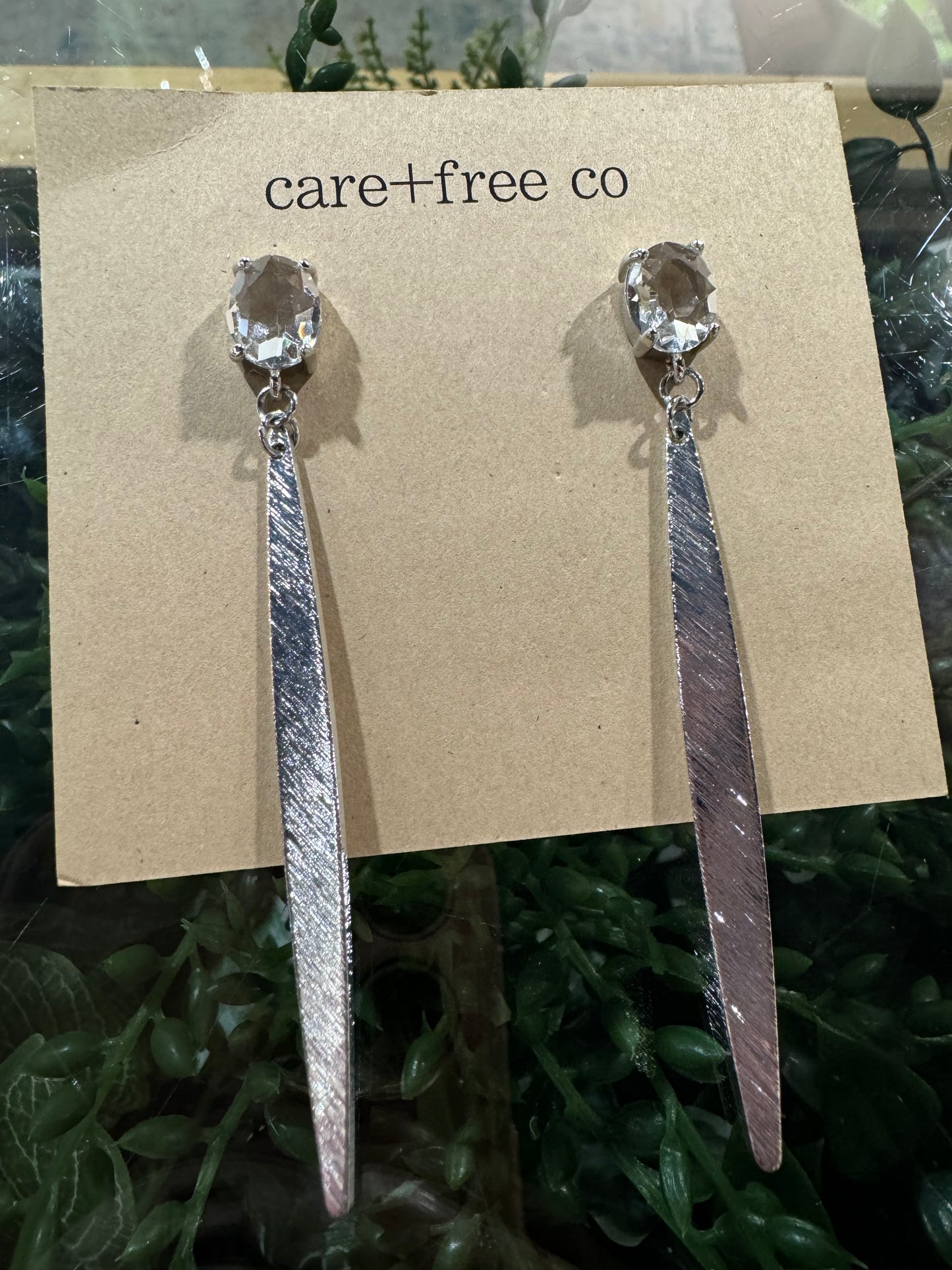 Baguette + Bar Earrings