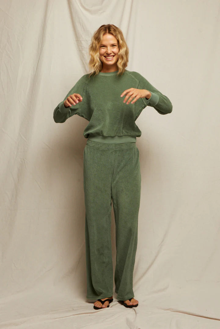 Katie Straight Leg Terry Sweats