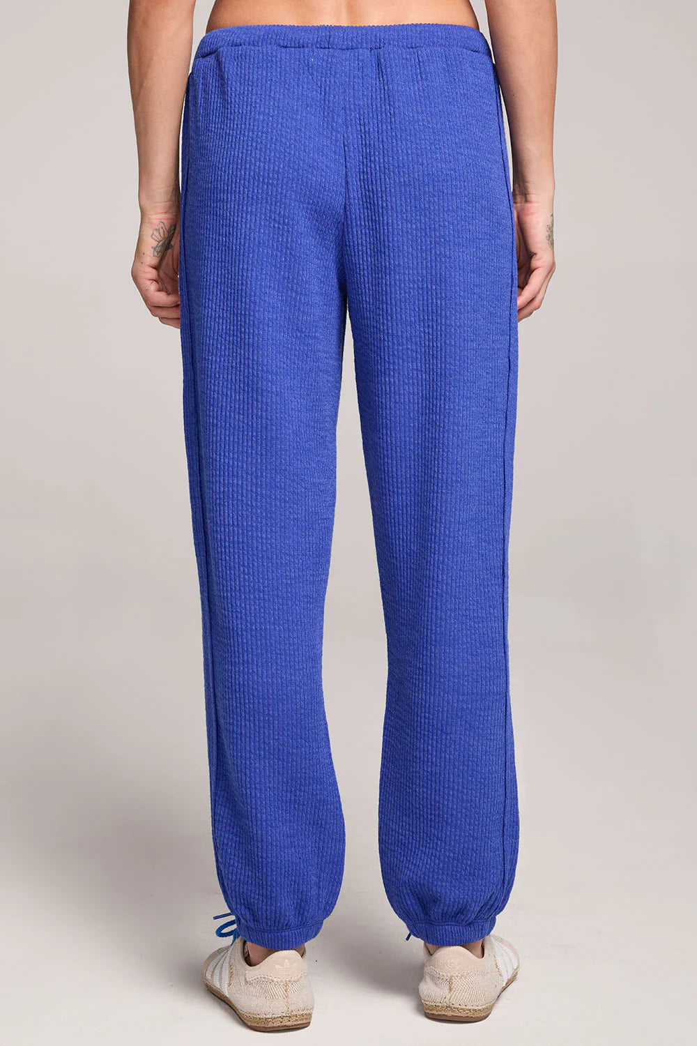 Pull on lapis blue jogger pants 