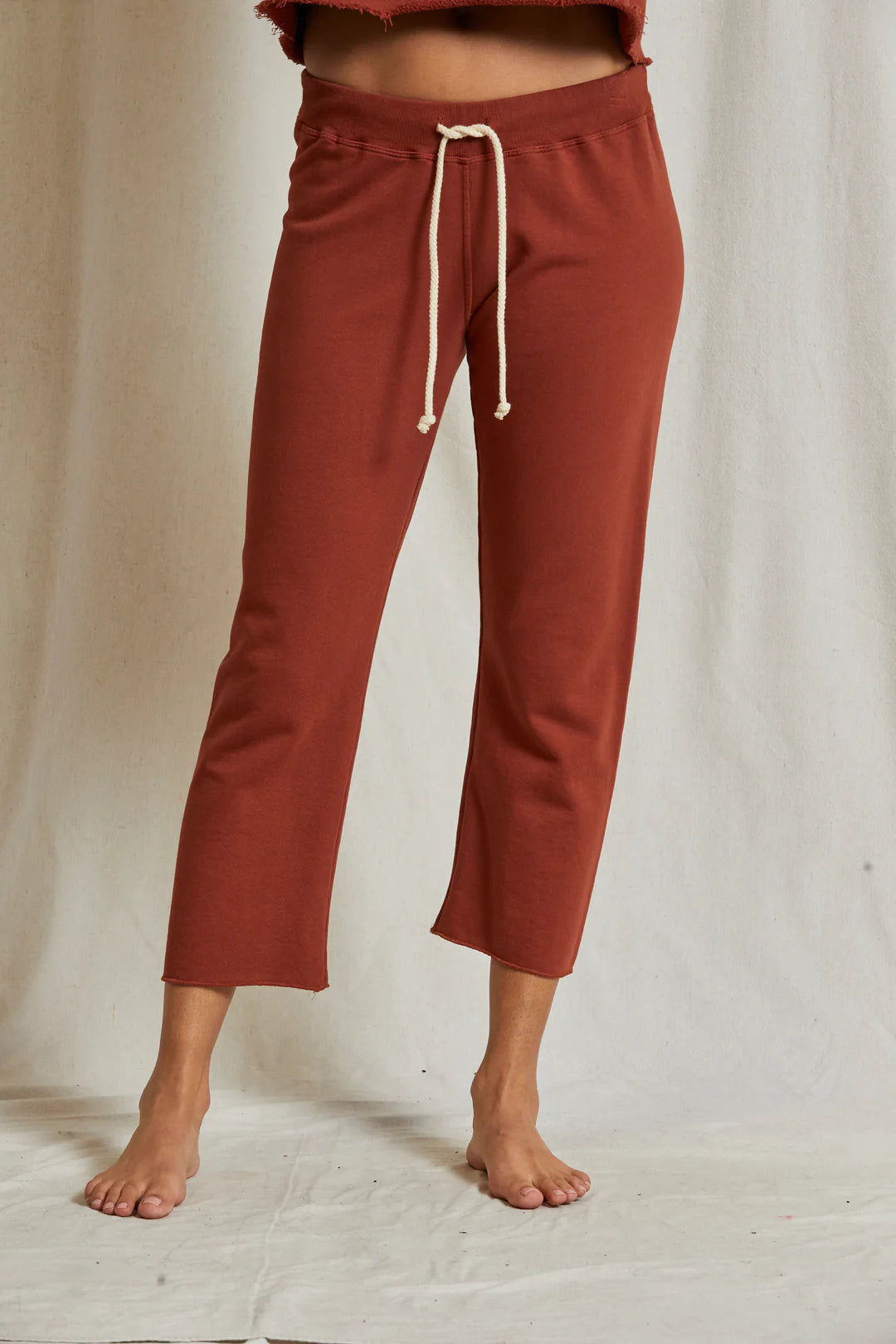Jamaica Beach Fleece Straight Leg in Russet