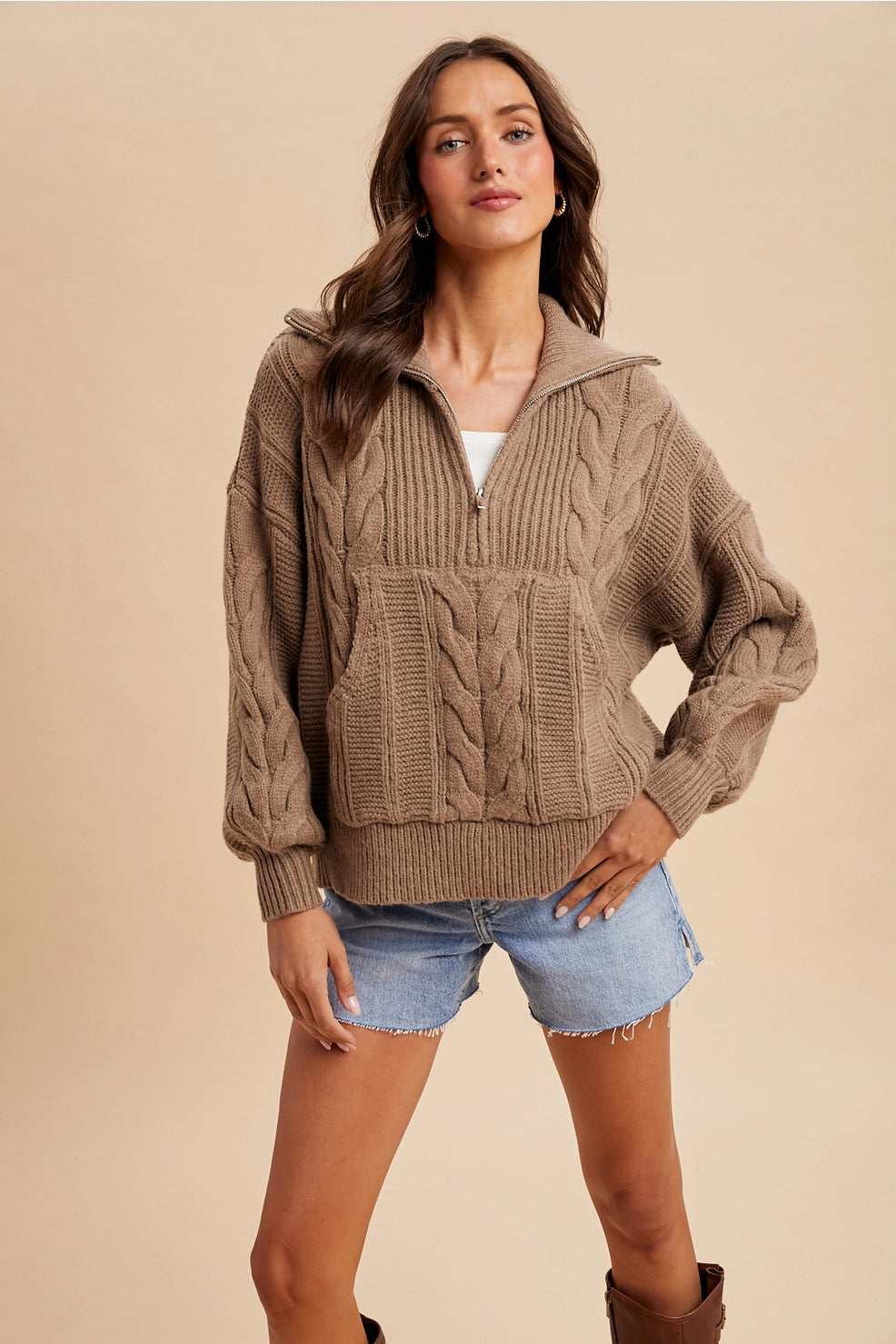 Charlie Cable Knit Sweater