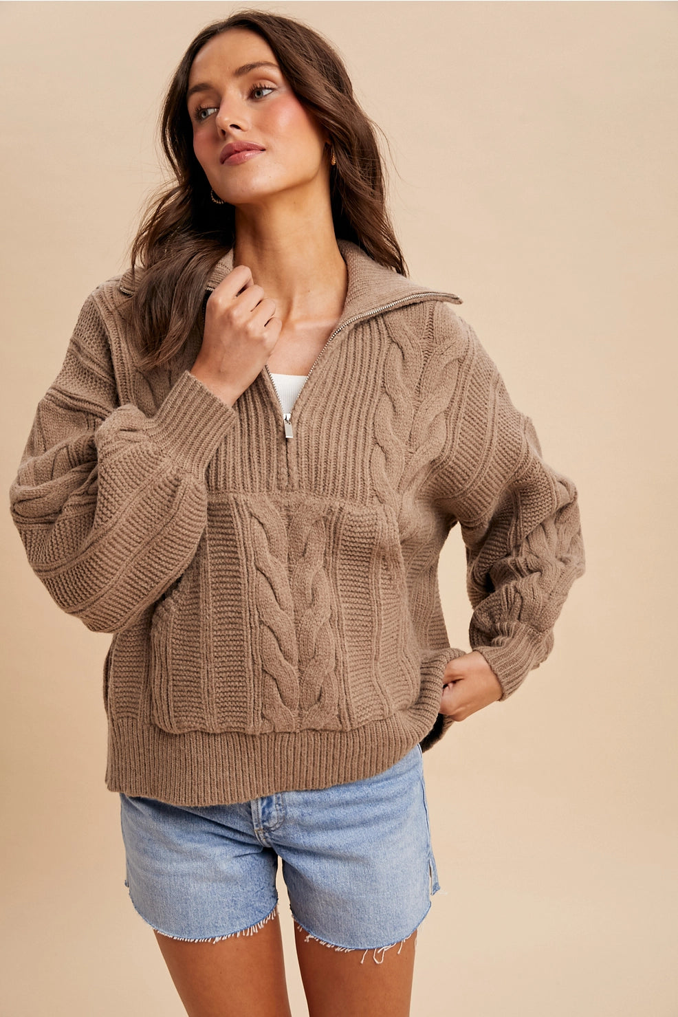 Charlie Cable Knit Sweater