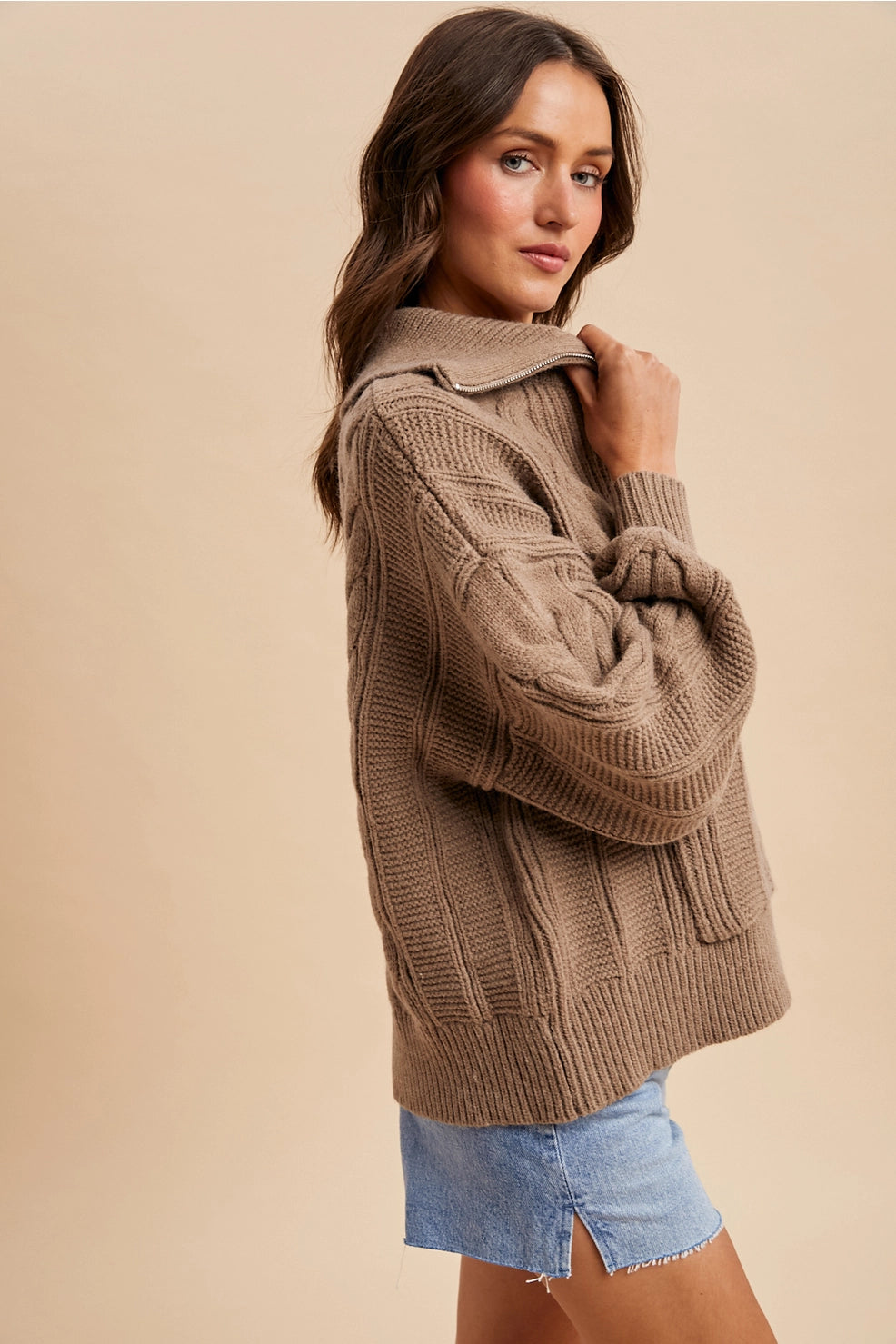 Charlie Cable Knit Sweater