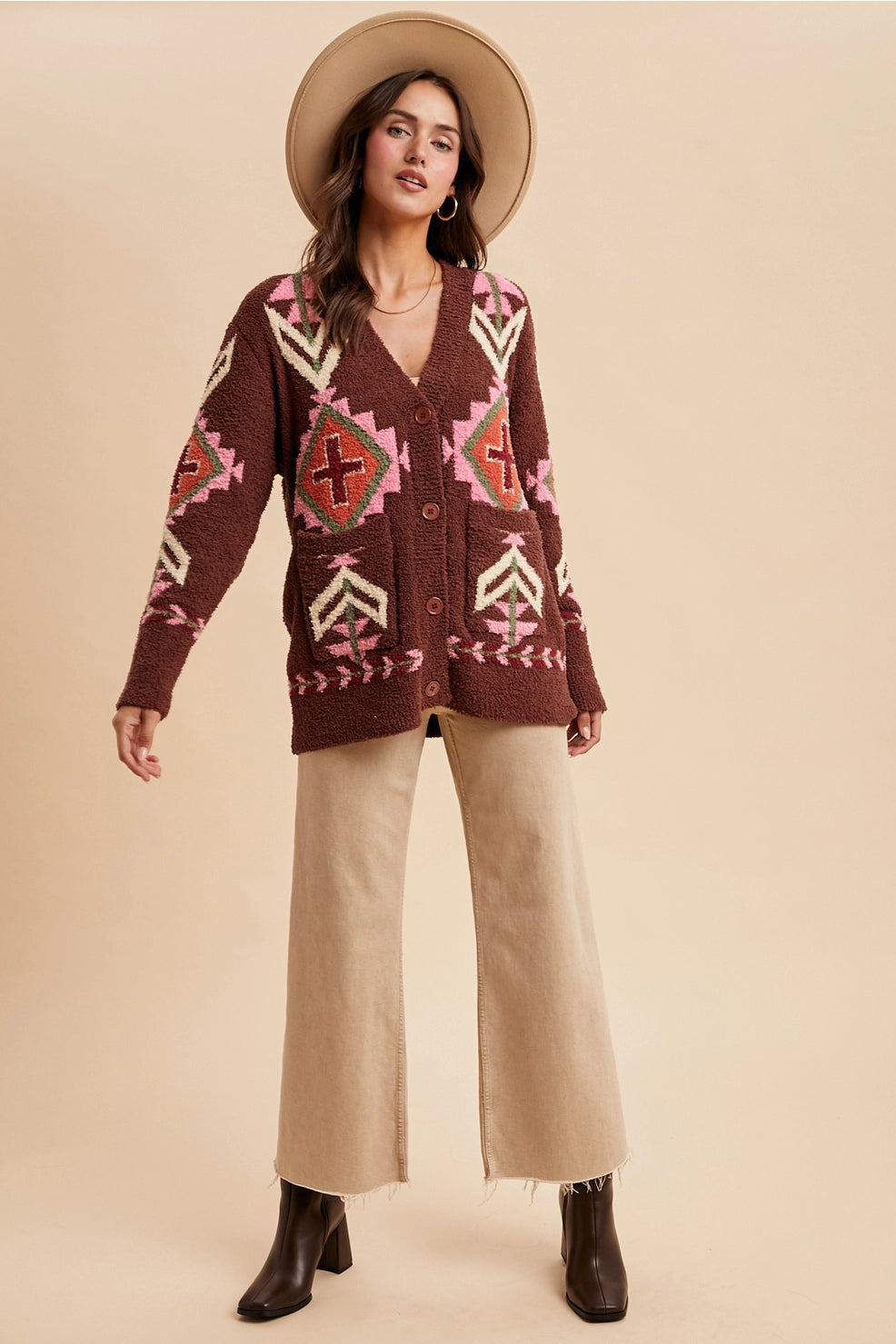 Aztec Chenille Cardigan