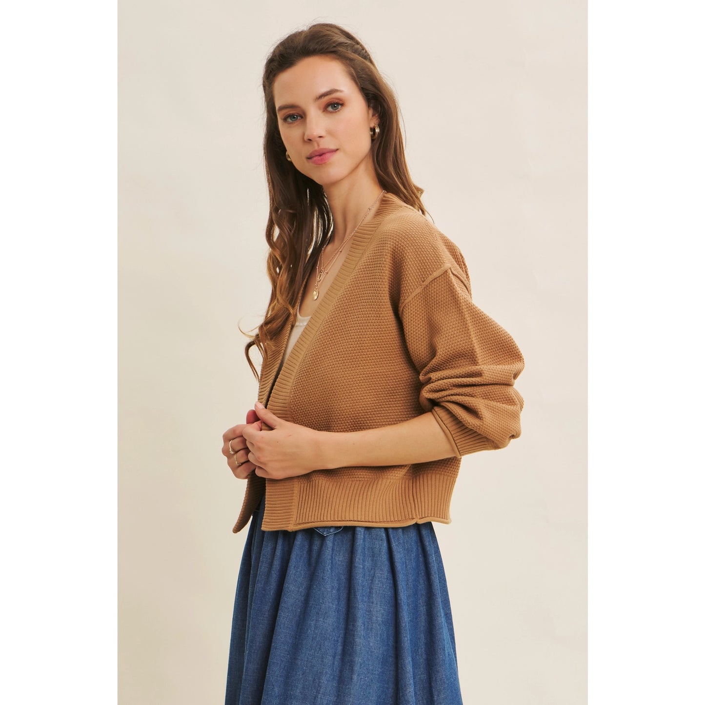 Waffle Cardigan