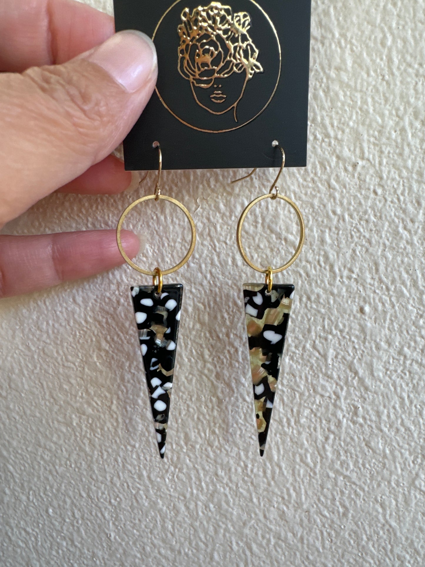 Circle & Triangle Earrings