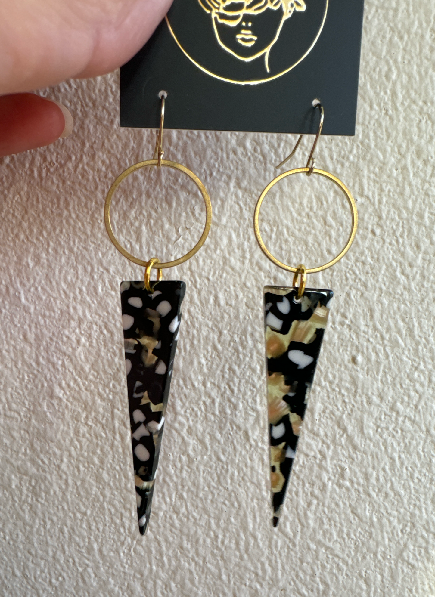 Circle & Triangle Earrings