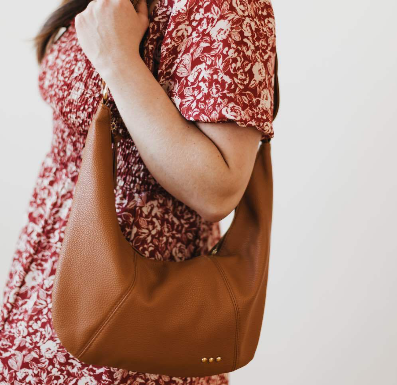 Hattie Shoulder Hobo in Brown