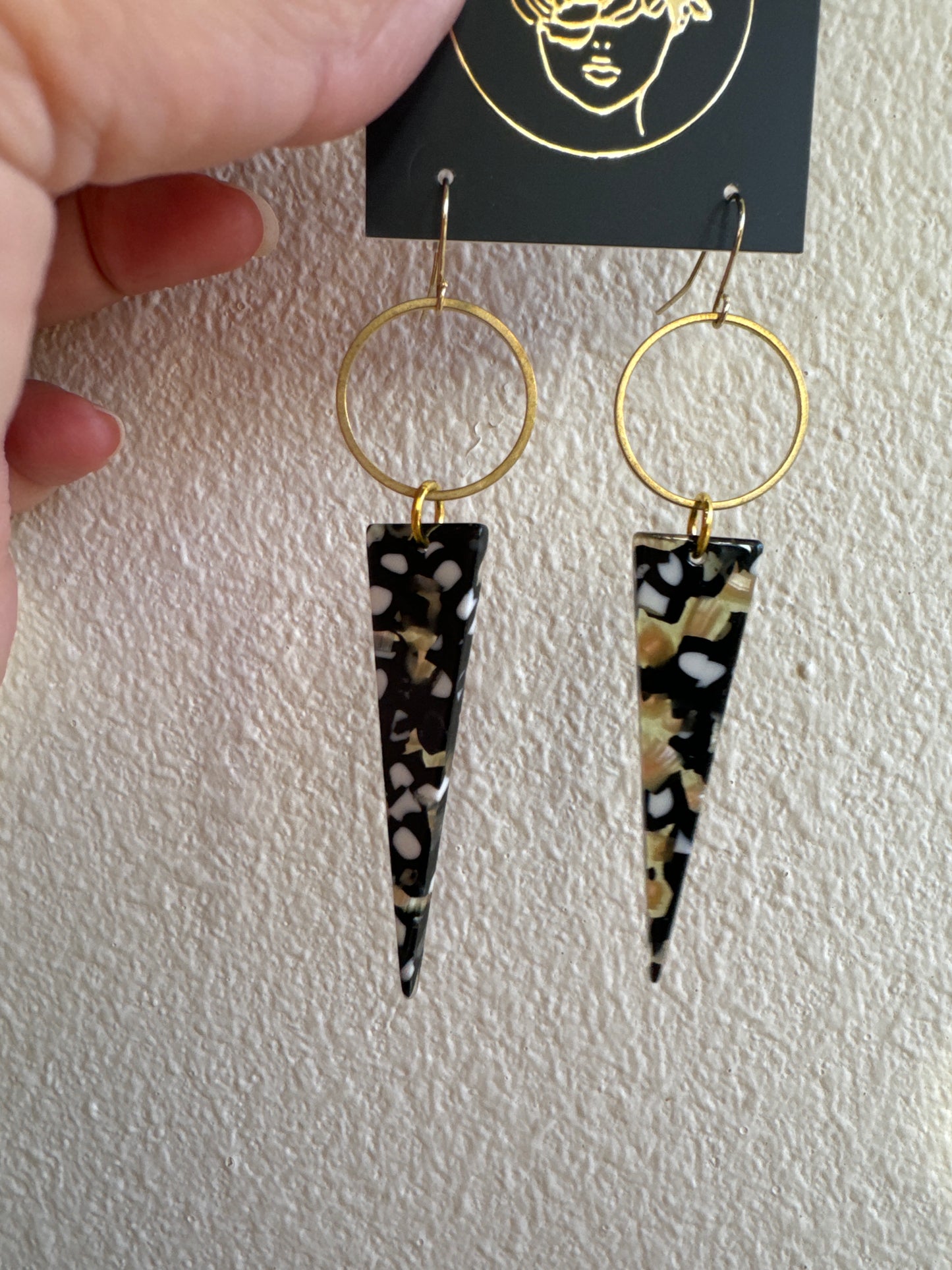 Circle & Triangle Earrings