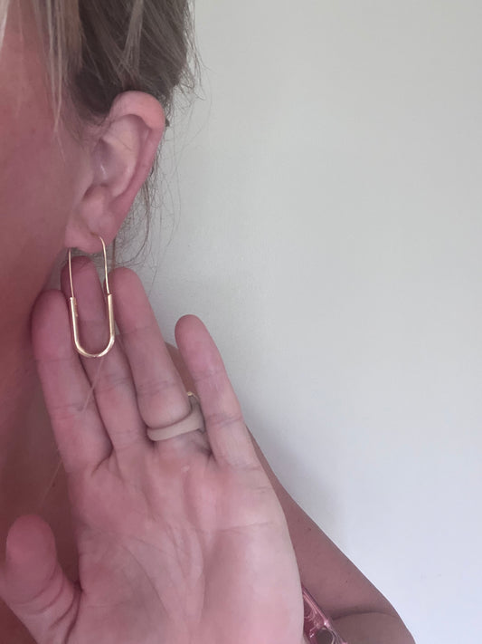 Paper Clip Earrings