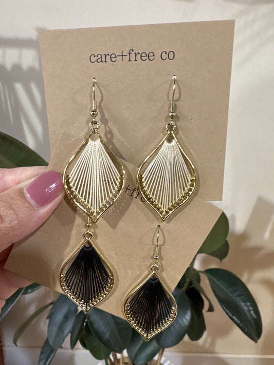 Woven Tear Earrings