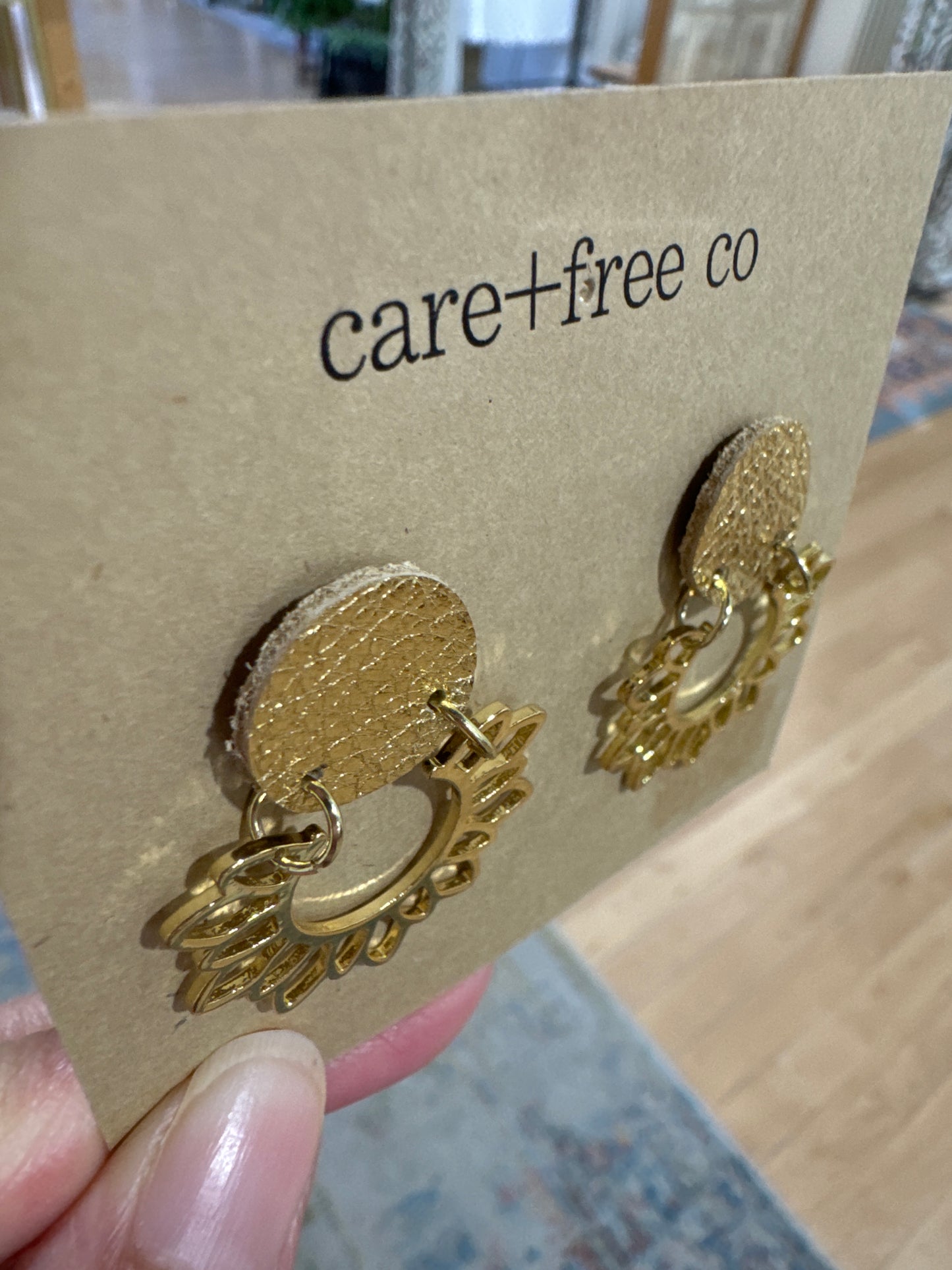 Stud + Sunflower Earrings by Care Free Co.