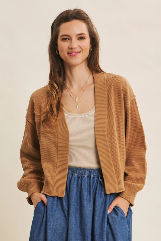 Waffle Cardigan