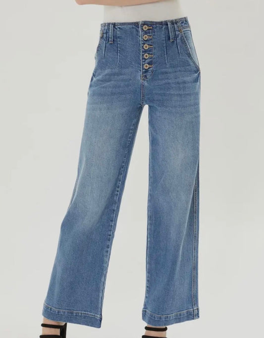 High Rise Button Fly KanCan Denim Jeans Ks Boutique