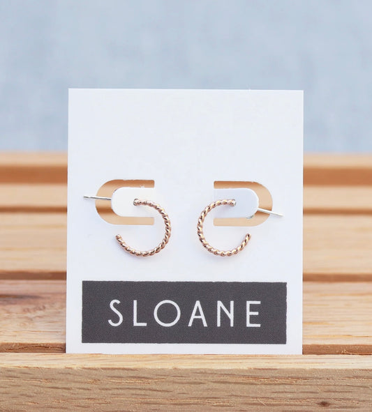 Twisted Everyday Gold Filled Hoops