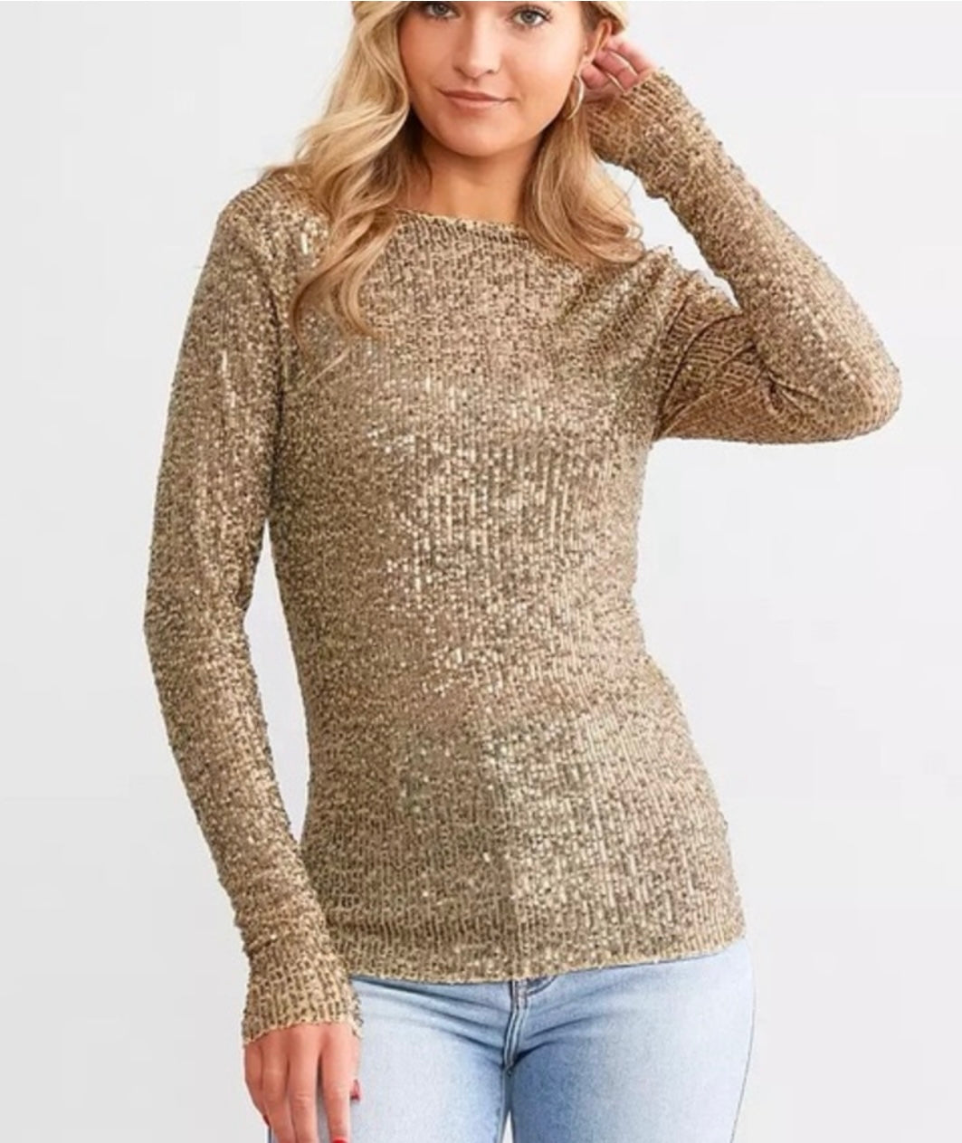 Free People Gold Combo Top Ks Boutique