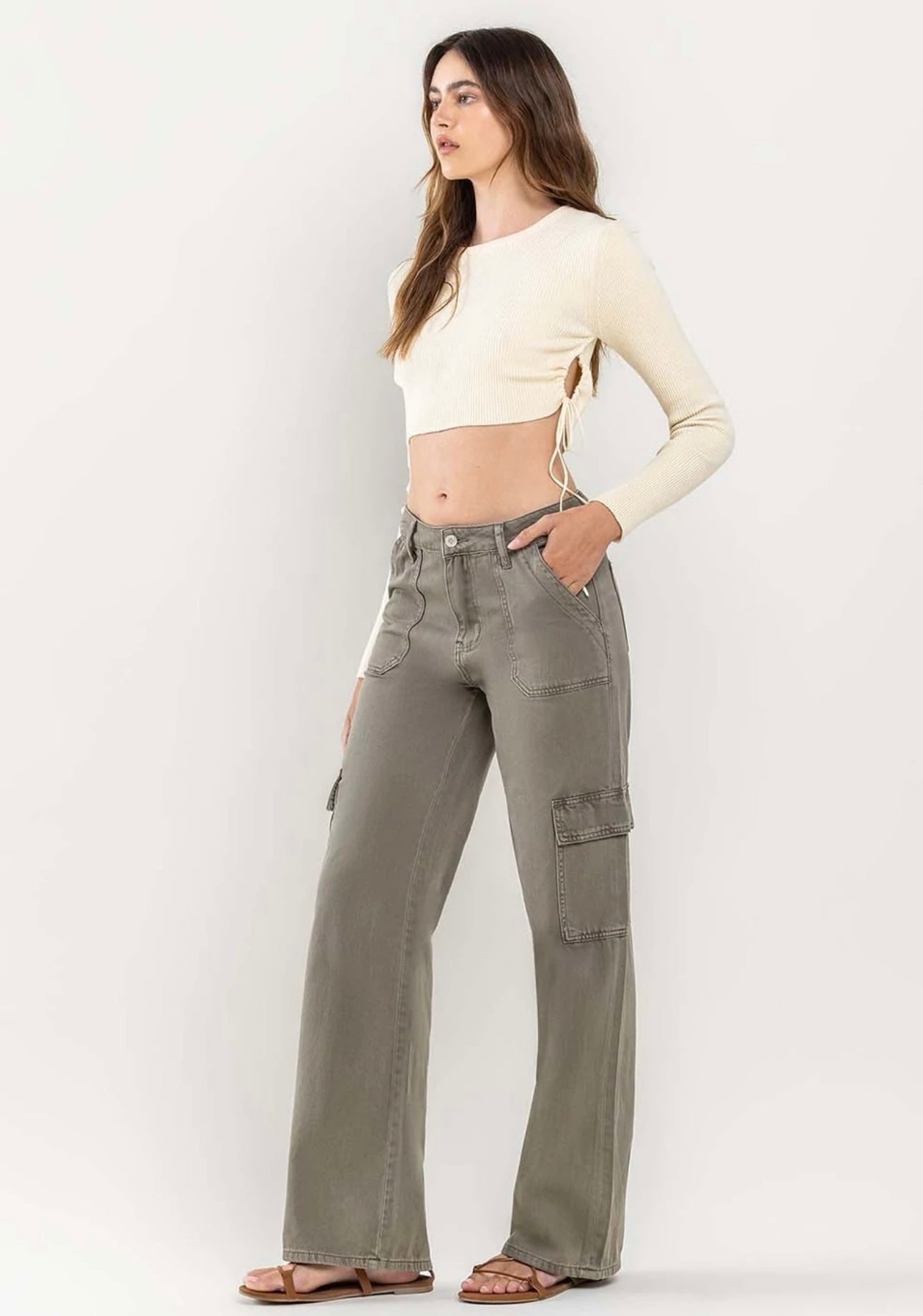 Utility Cargo Wide Leg Jean