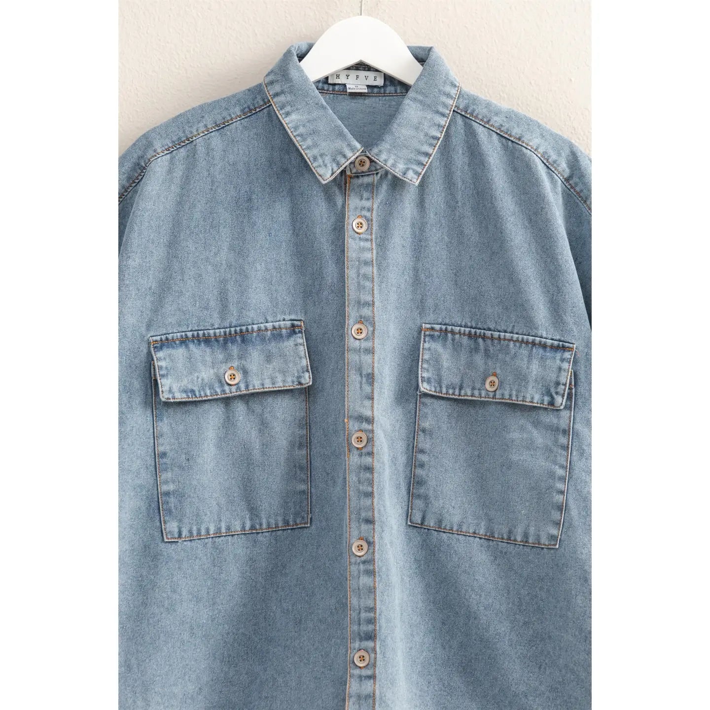 Oversized Denim Cover Up