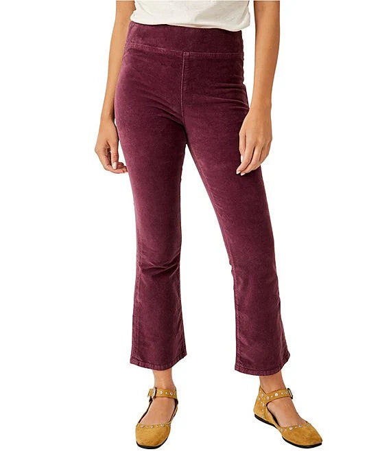 Free People Velvet Plum Pants