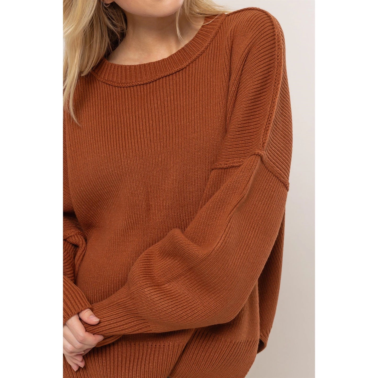 Oversized Olivia Sweater in Chocolate