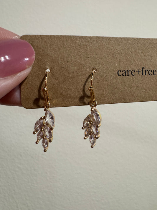 Rhinestone Vine Mini Earrings