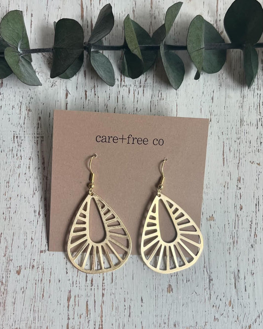 Golden Beam Earrings by Care Free Co