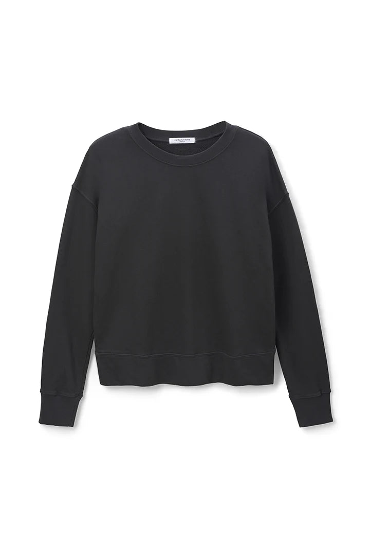 tyler french terry pullover sweatshirt in vintage black