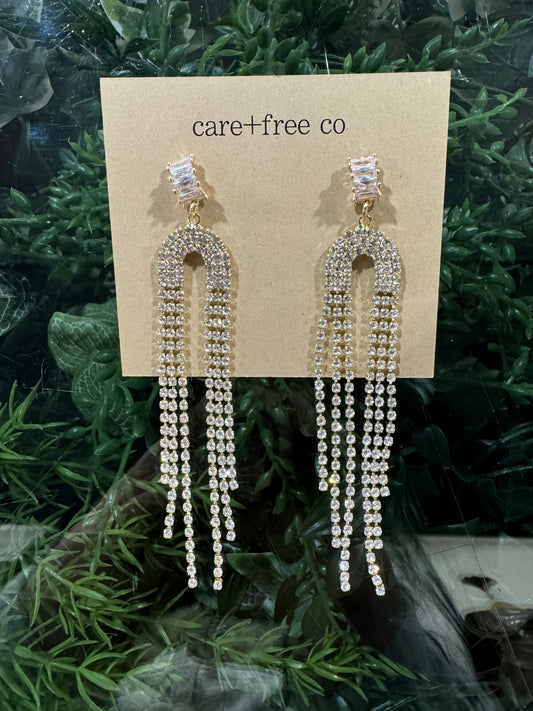 CZ Rainbow Earrings Care Free Co