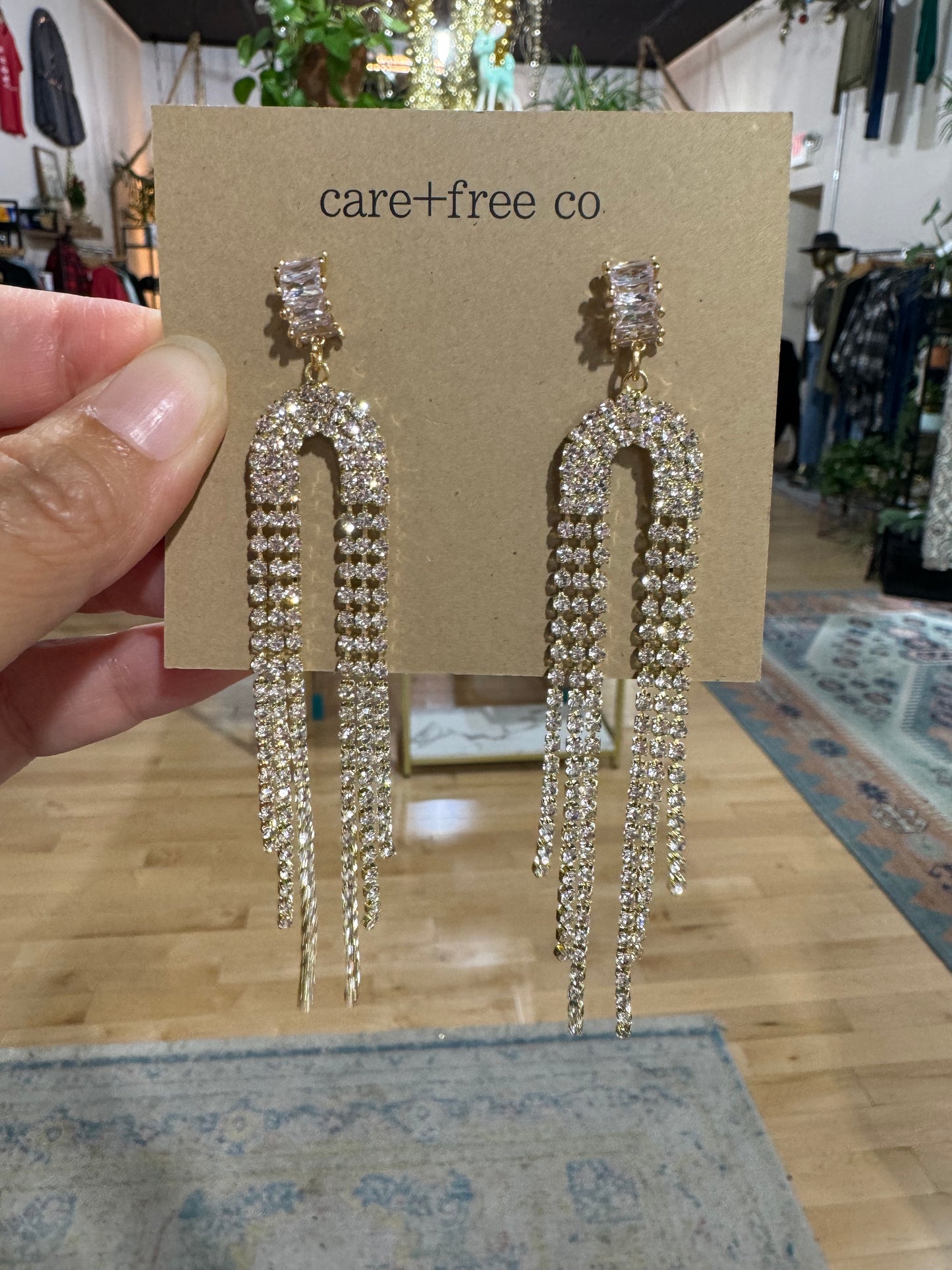 CZ Rainbow Earrings Care Free Co