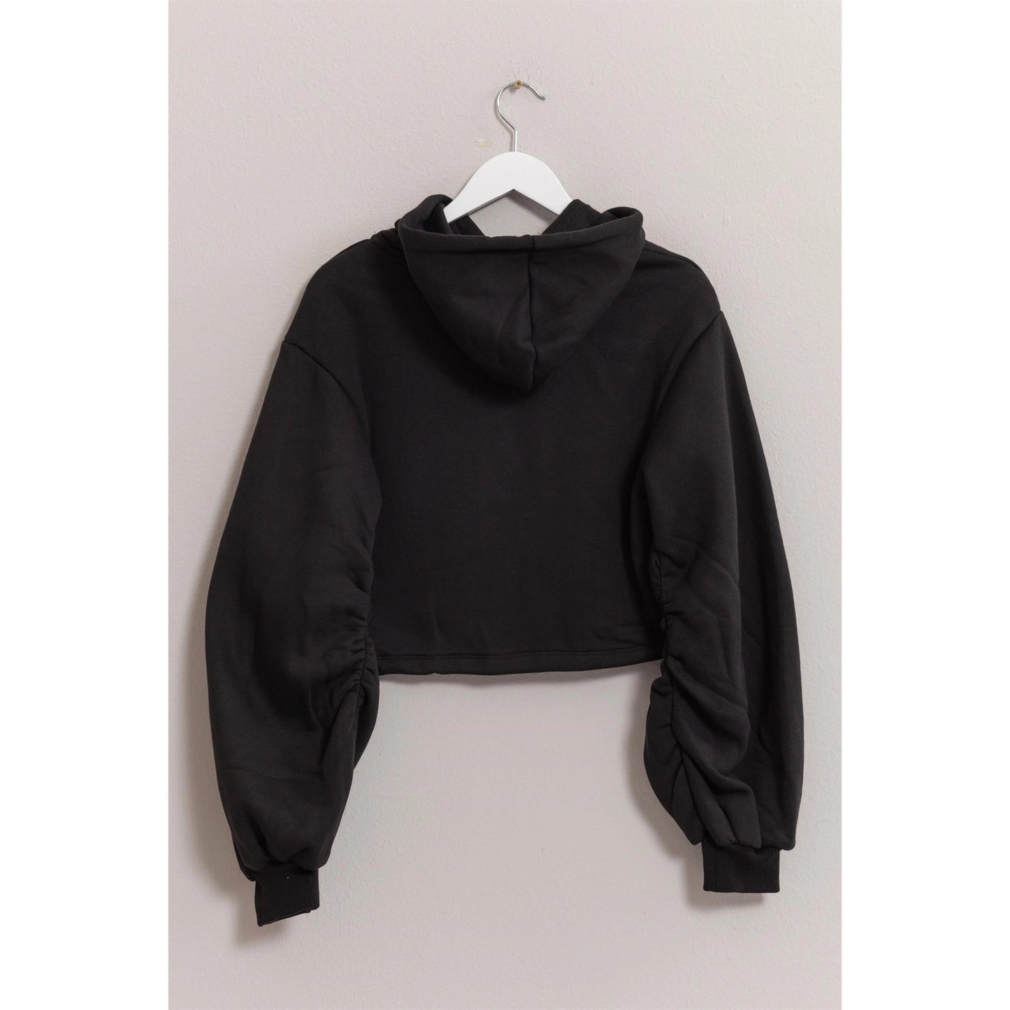 Rouched Terry Pullover