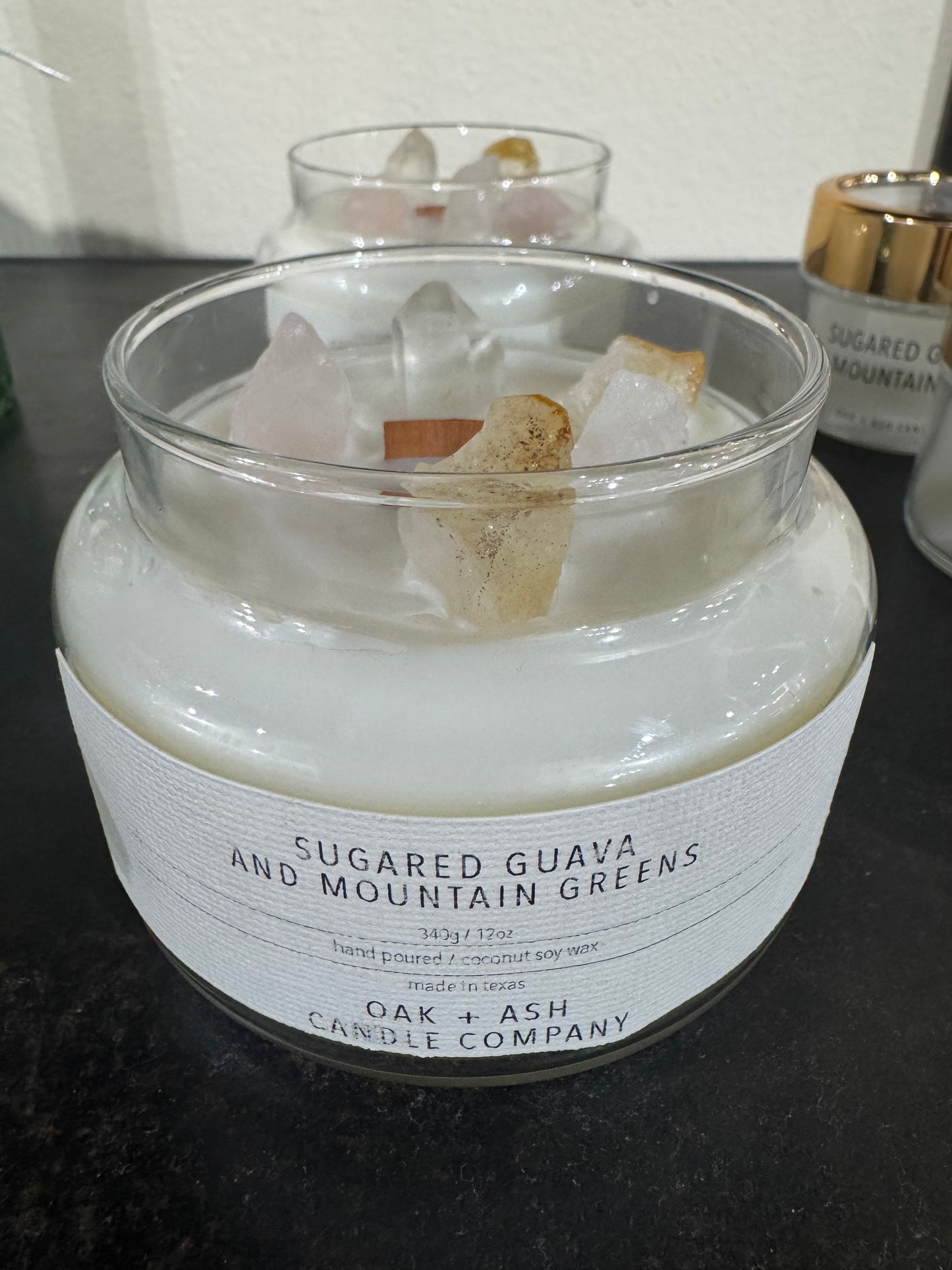 Crystal Apothecary Candle in Sugared Guava and Mountain Greens