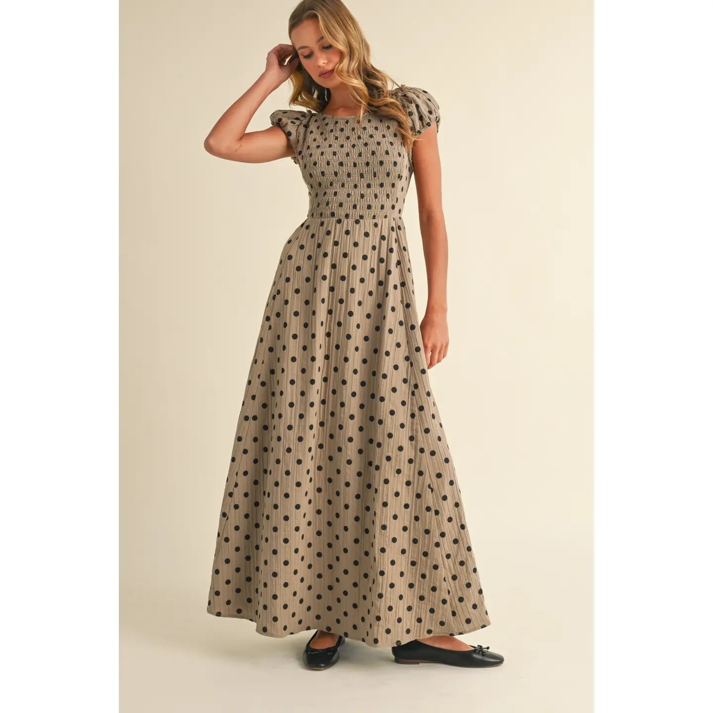 Polka Dot Criss Cross Maxi