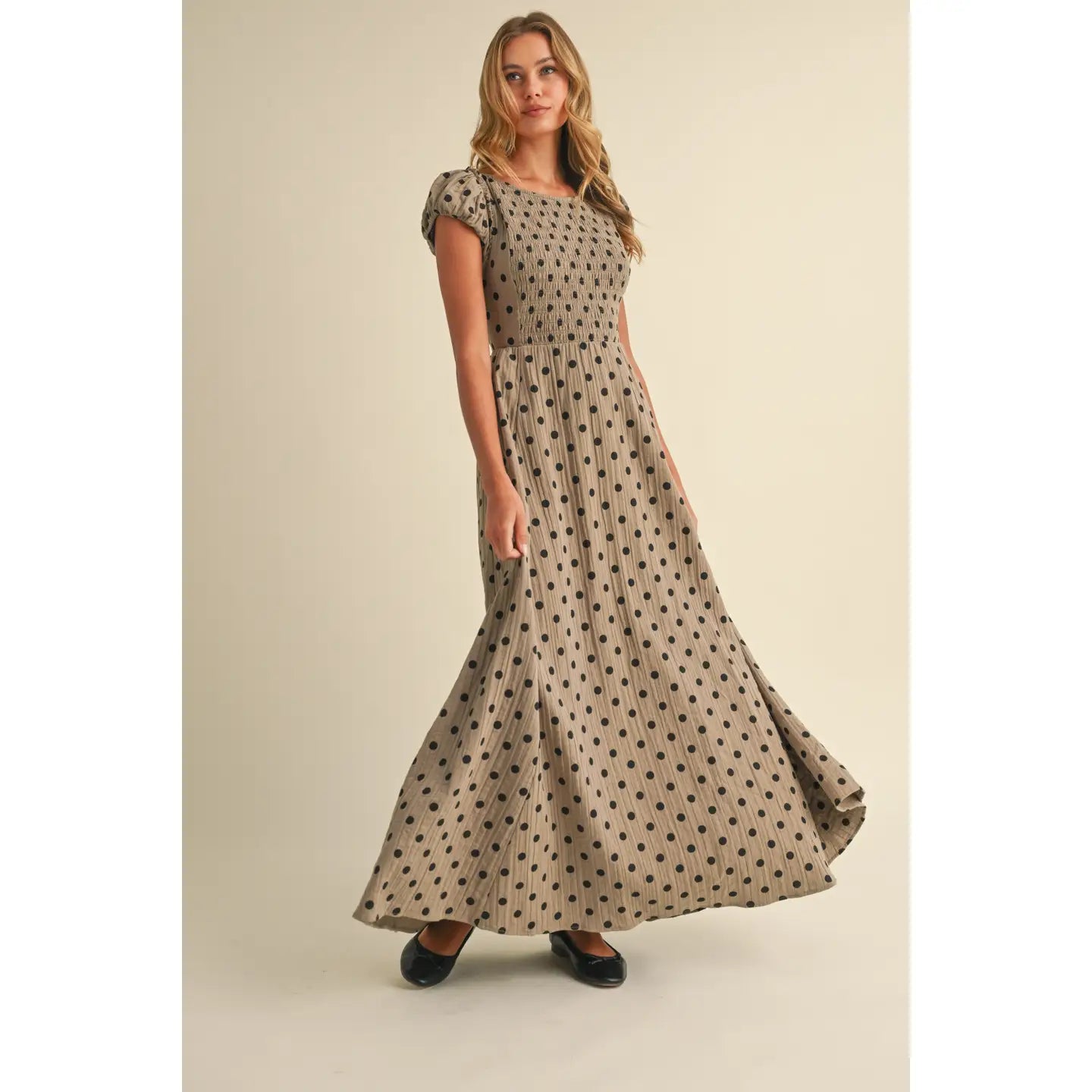 Polka Dot Criss Cross Maxi