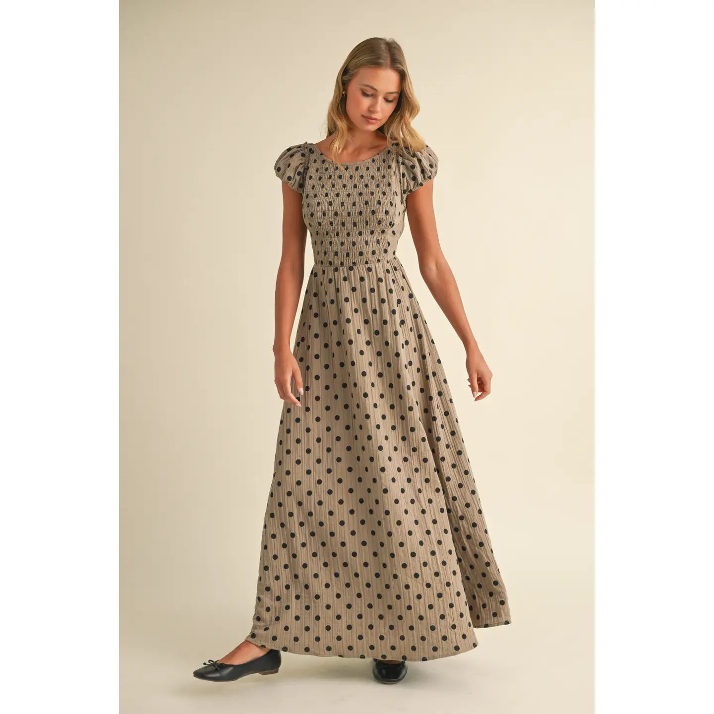 Polka Dot Criss Cross Maxi