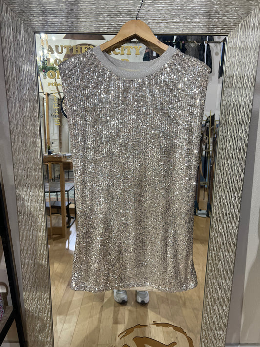 By Together Silver Sparkle Dress Ks Boutique