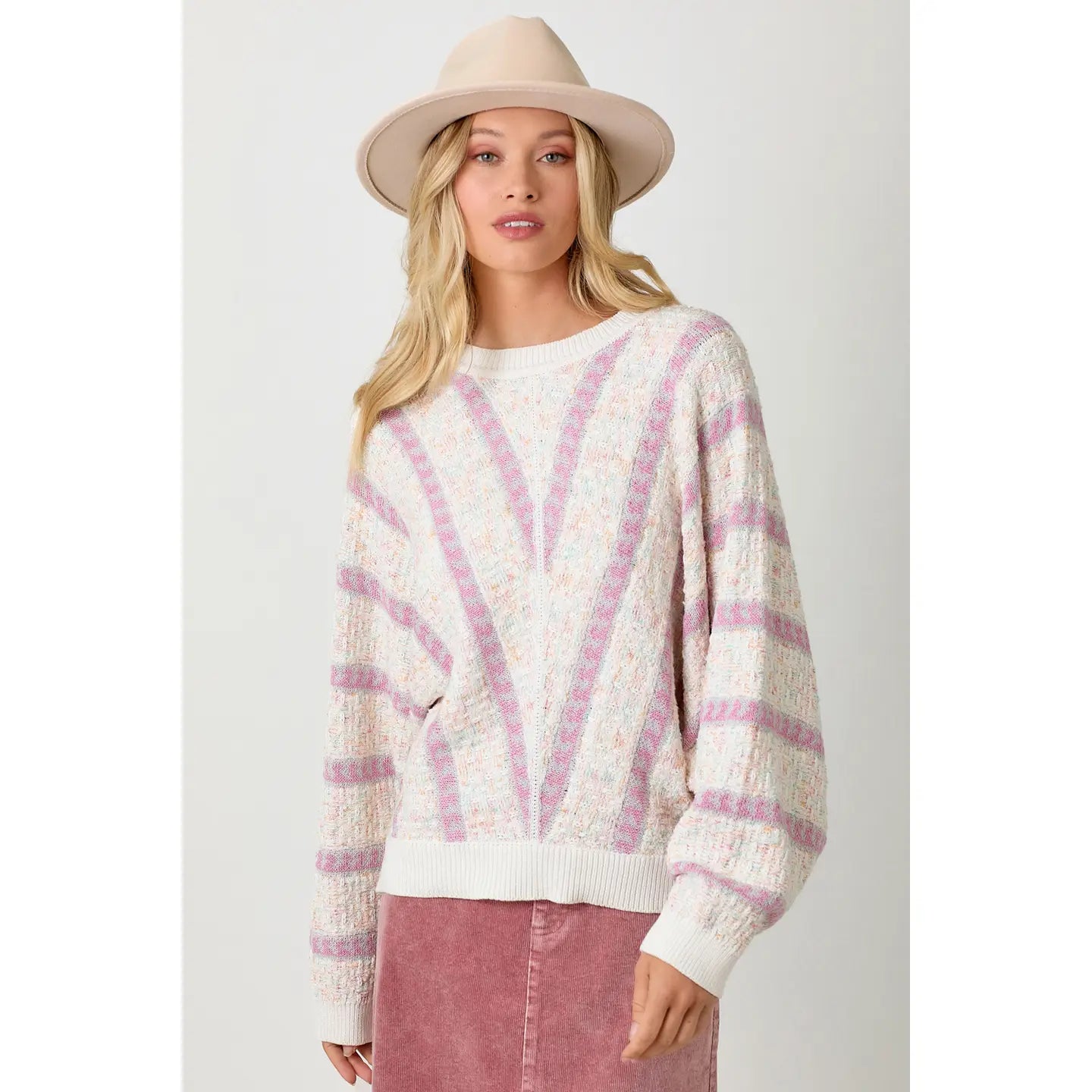 Geo Motifs Cocoon Sweater