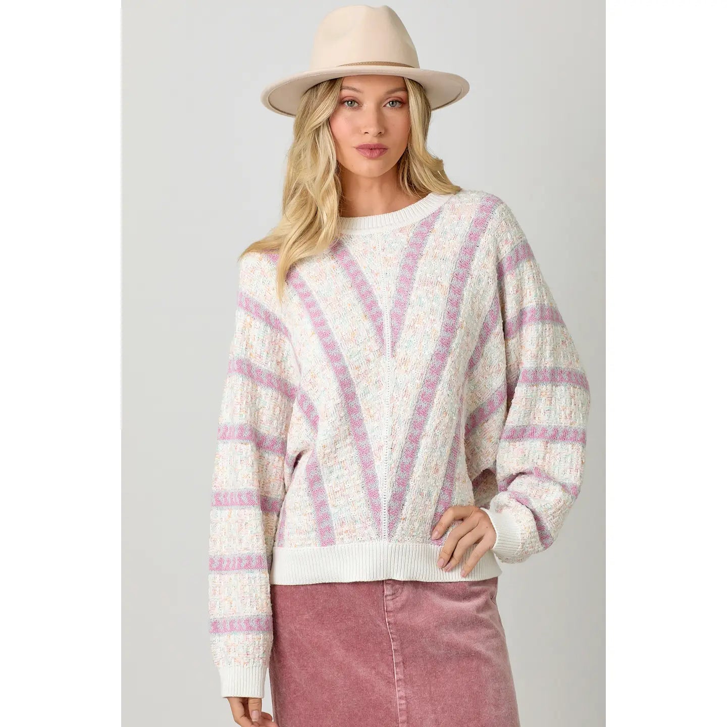 Geo Motifs Cocoon Sweater