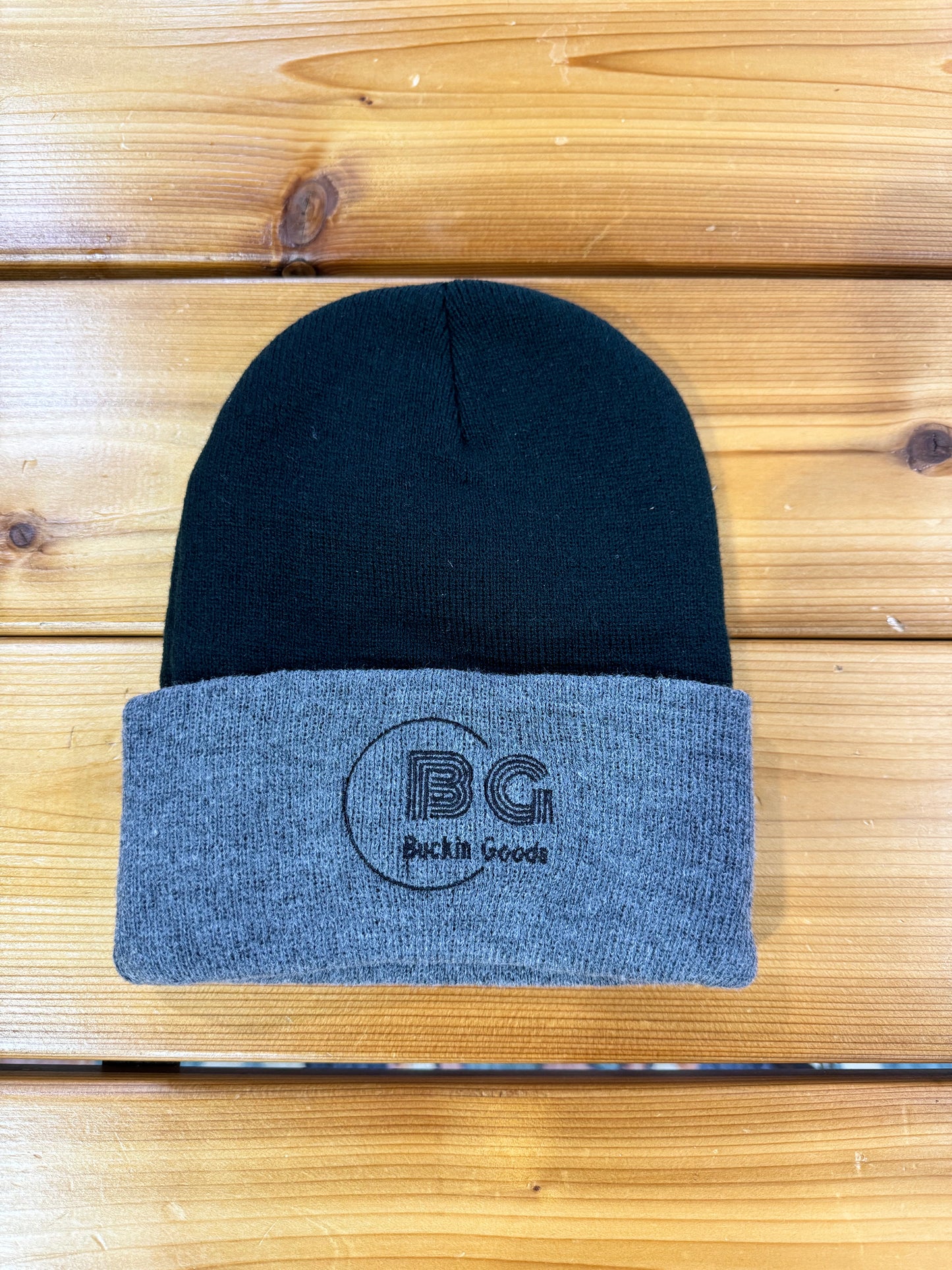 Buckin Good Beanie in Blk/Grey